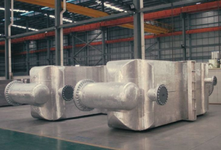 Brazed aluminium plate-fin heat exchanger cold-box modules in production
